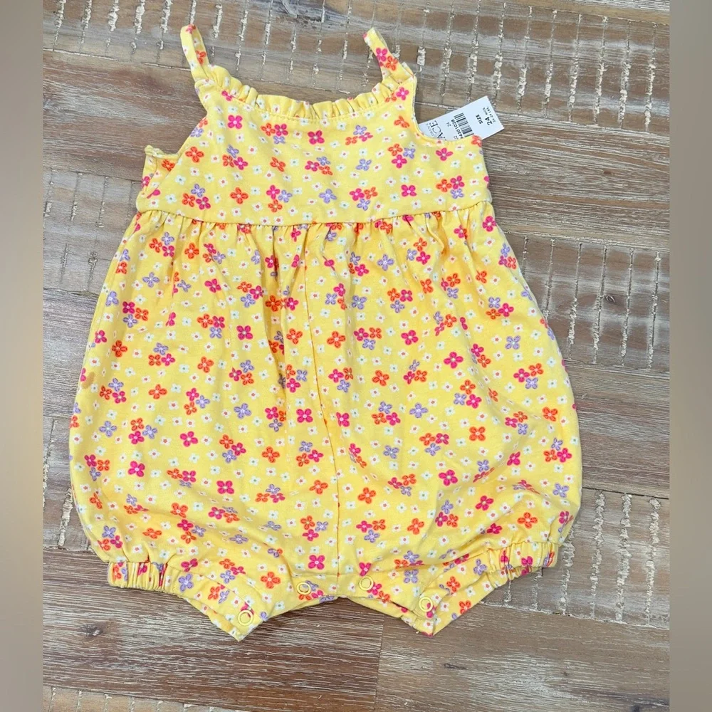NWT The Children’s Place floral romper Bubble 24 months baby girl